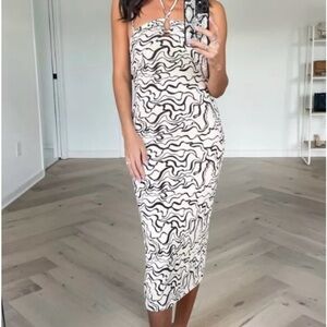 Abercrombie Women’s Halter Keyhole Knit Midi Dress Size Small - NWT